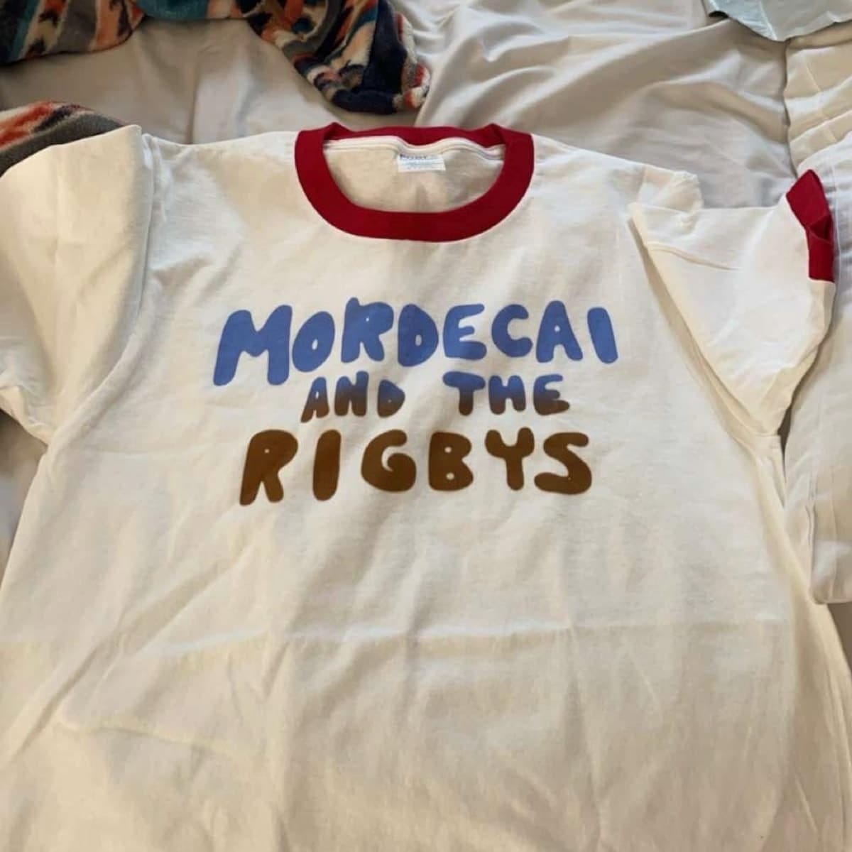Mordecai and the Rigbys Ringer Tee, Unisex Ringer T-shirt, Mordecai and the Rigbys Shirt — view 6