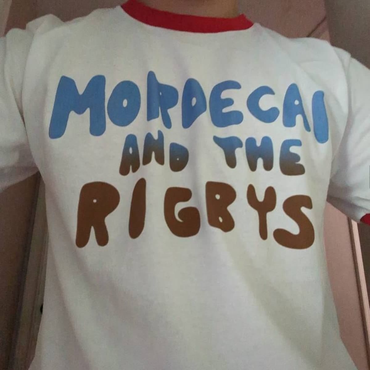 Mordecai and the Rigbys Ringer Tee, Unisex Ringer T-shirt, Mordecai and the Rigbys Shirt — view 3