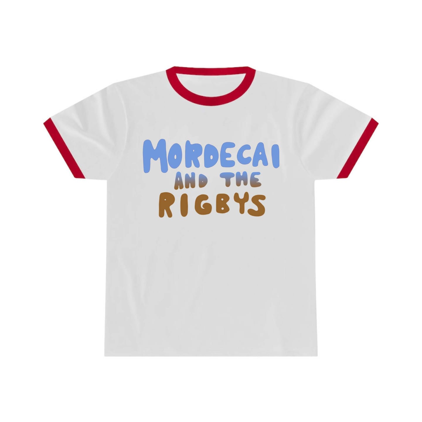 Mordecai and the Rigbys Ringer Tee, Unisex Ringer T-shirt, Mordecai and the Rigbys Shirt — view 2